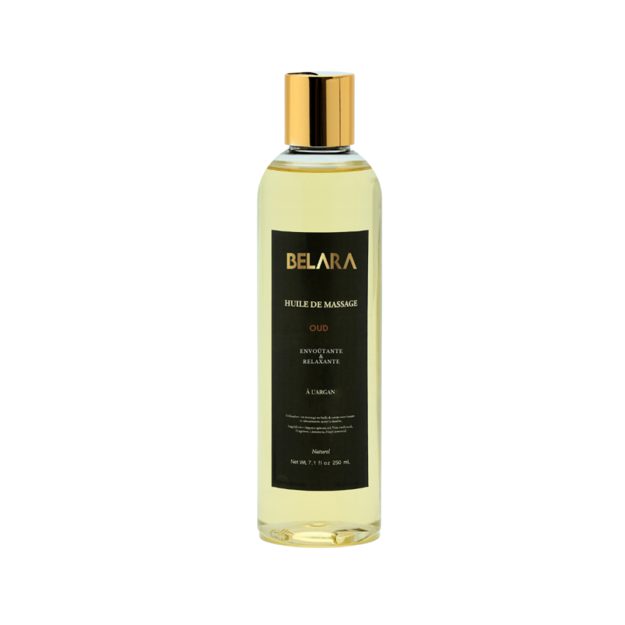 Huile de Massage Argan & Oud Bio | Envoûtante & Relaxante