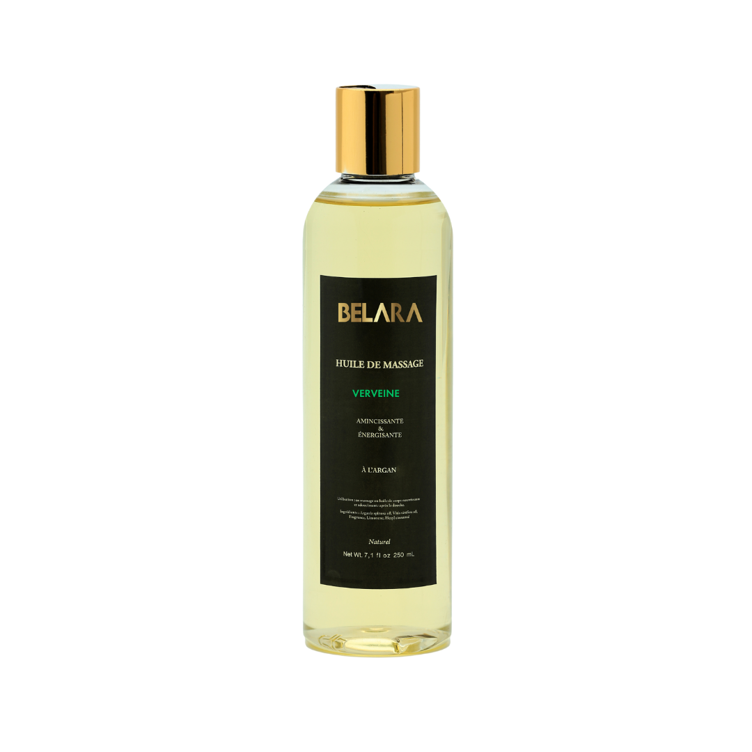 Huile de Massage Argan Verveine Bio | Amincissante & Énergisante