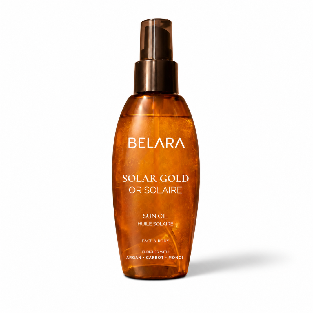 SOLAR GOLD - HUILE DE BRONZAGE | MONOÏ - ARGAN + CAROTTE SPF 15 (EDITION LIMITÉE)